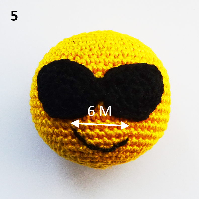 Blog-Inhaltsbild für 'Häkelanleitung Cooler Smiley'